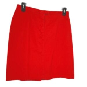 Jones of New York Red Pencil Skirt Size 14 98 %cotton